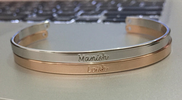 Personalized Engraved Bracelet Bangle